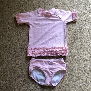 Ruffle Butts swim set 3T